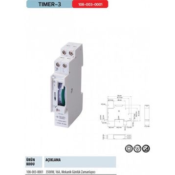 Horoz Timer-3 W Otomat Tipi Saati