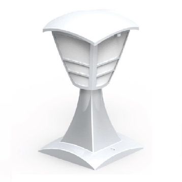 Horoz Yonca-1 Beyaz Bahçe Armatürü