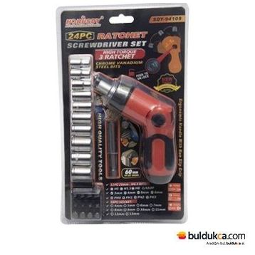 Horusdy SDY-94109 24 Parça Ratchet Screwdrıver Set