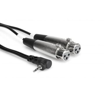Hosa 3.5 mm 90 Derece TRS (M) Dual XLR (F) Stereo Breakout 60 cm Kablo