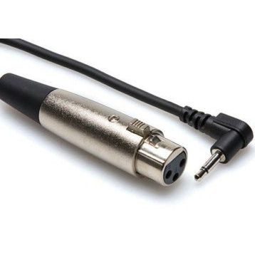 Hosa Xlr (F) 3.5 mm Ts (M), 1.5 m Mono Mikrofon Kablosu