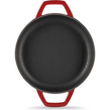 Hosse Kırmızı 22 CM Çift Kulplu Sahan