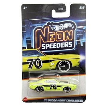 Hot Wheels HLH72-JKX97 70 Dodge Hemi Challenger Neon Yarışçılar