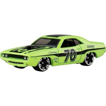 Hot Wheels HLH72-JKX97 70 Dodge Hemi Challenger Neon Yarışçılar