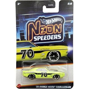 Hot Wheels HLH72-JKX97 70 Dodge Hemi Challenger Neon Yarışçılar