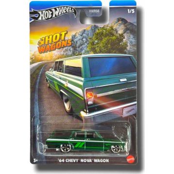 Hot Wheels HRR89 Hot Wagons 64 Chevy Nova Wagon Araba