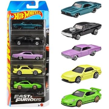 Hot Wheels JBJ80 Fast & Furious 5'li Araba Seti
