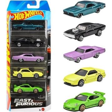 Hot Wheels JBJ80 Fast & Furious 5'li Araba Seti