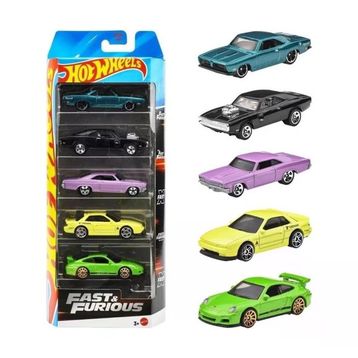 Hot Wheels JBJ80 Fast & Furious 5'li Araba Seti