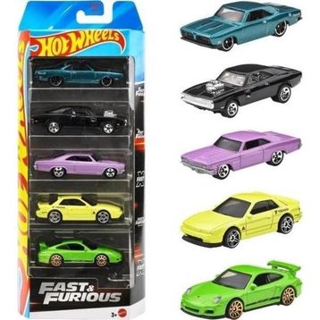 Hot Wheels JBJ80 Fast & Furious 5'li Araba Seti