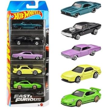 Hot Wheels JBJ80 Fast & Furious 5'li Araba Seti