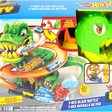 Hot Wheels JBM73 T-Rex ve İtfaiye İstasyonu Oyun Seti