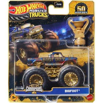 Hot Wheels JDV96-JDV97 Bigfoot Monster Trucks Bigfoot Trophy Şampiyonları Tekli Araba
