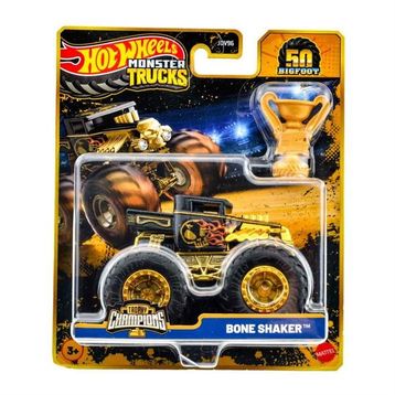 Hot Wheels JDV96-JDW04 Scratch Attack Monster Trucks Bigfoot Trophy Şampiyonları Tekli Arabalar