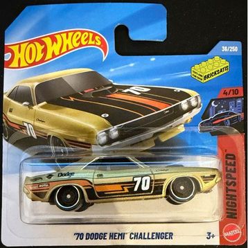 Hot Wheels JJJ07 70 Dodge Hemi Challenger Tekli Arabalar