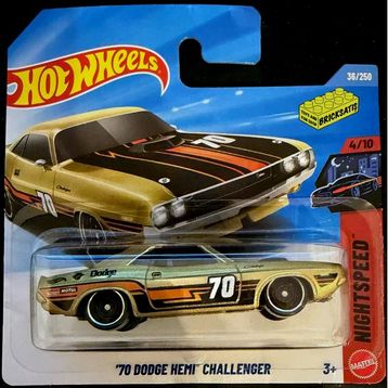 Hot Wheels JJJ07 70 Dodge Hemi Challenger Tekli Arabalar
