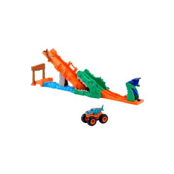 Hot Wheels JJN45 Monster Trucks Timsahı Devir Oyun Seti