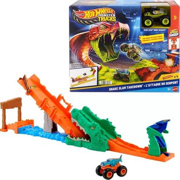 Hot Wheels JJN45 Monster Trucks Timsahı Devir Oyun Seti