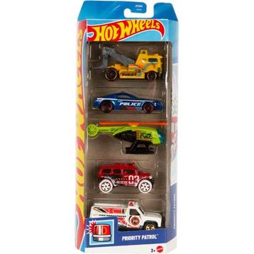 Hot Wheels JKG09 Priority Patrol 5'li Araba Seti