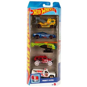 Hot Wheels JKG09 Priority Patrol 5'li Araba Seti