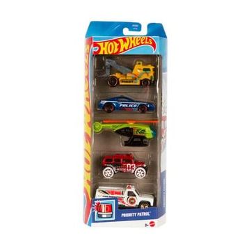 Hot Wheels JKG09 Priority Patrol 5'li Araba Seti