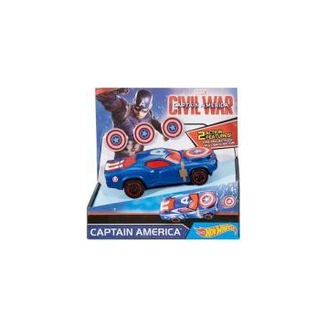 Hot Wheels Marvel Civil War Captain America Araç Seti