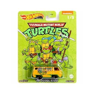 Hot Wheels Ninja Turtles Premium Arabalar 66 Dodge A100 Model Araç
