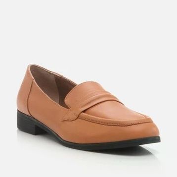 Hotiç 01AYH274640A370 Taba Hakiki Deri Kadın Loafer Ayakkabı