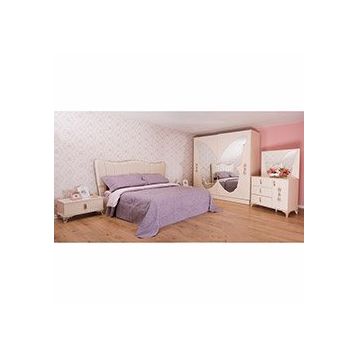 House Line Flora Metalik İnci Yatak Odası Takımı
