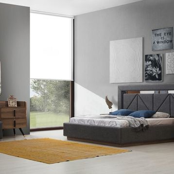 House Line Flora Metalik İnci Yatak Odası Takımı
