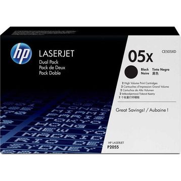 HP 05X-CE505XD 2'li Paket Yüksek Kapasiteli Orijinal Toner