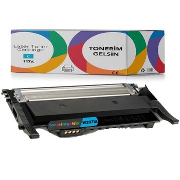 Hp 117A-W2071A Mavi Chipsiz Muadil Toner