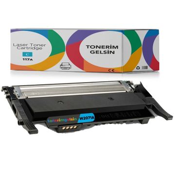 Hp 117A-W2071A Mavi Chipsiz Muadil Toner