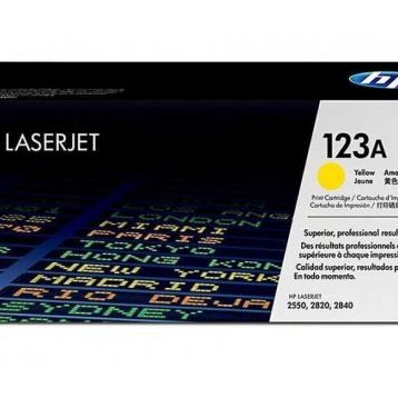HP 123A Q3972A Sarı Orijinal Mavi Kutu Toner