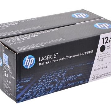 HP 12A Q2612AF 2'li Siyah Orjinal Toner