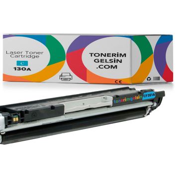 HP 130A-CF351A Mavi Muadil Toner