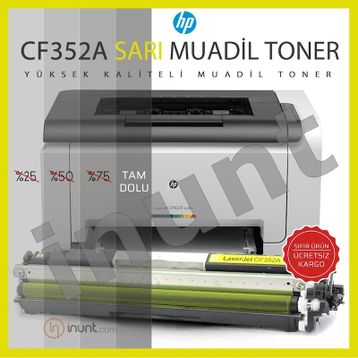 HP 130A-CF352A Sarı Muadil Toner