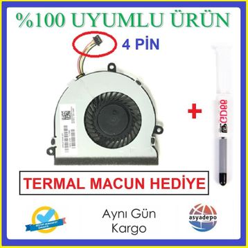 Hp 15-BA027NT Uyumlu Notebook Fan