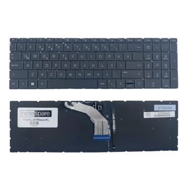 Hp 15-db1084nt 9PU75EA Uyumlu Işıklı Siyah TR Laptop Klavye