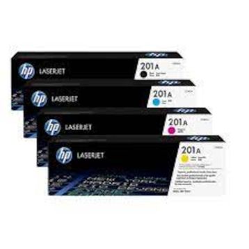 HP 201A CF400A-CF401A-CF402A-CF403A M252dw Orjinal Toner 4'lü Set