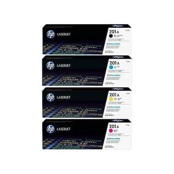 HP 201A CF400A-CF401A-CF402A-CF403A M252dw Orjinal Toner 4'lü Set