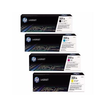HP 201A CF400A-CF401A-CF402A-CF403A M252dw Orjinal Toner 4'lü Set