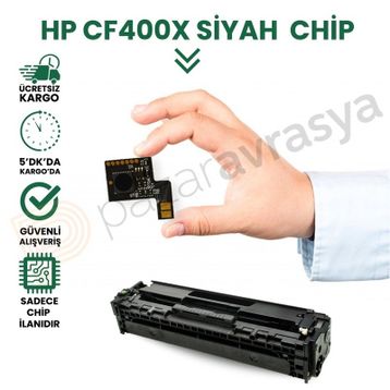 Hp 201X-CF400X Siyah Toner Çipi