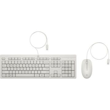 HP 225 AW5S6AA Beyaz Kablolu Klavye Mouse Seti