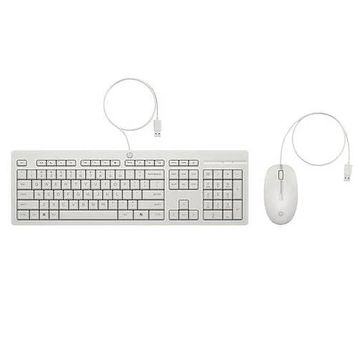 HP 225 AW5S6AA Beyaz Kablolu Klavye Mouse Seti