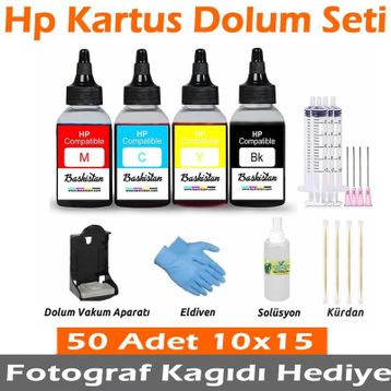 HP 2548 Uyumlu Kartuş Dolum Seti