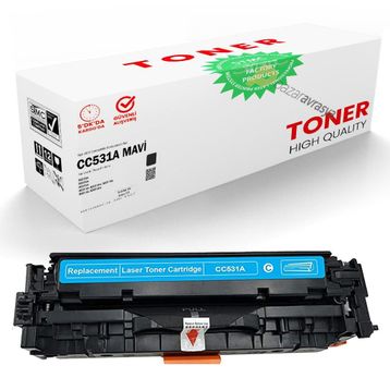 HP 304A-CC531A Mavi Muadil Toner