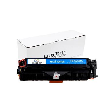 HP 304A-CC531A Mavi Muadil Toner