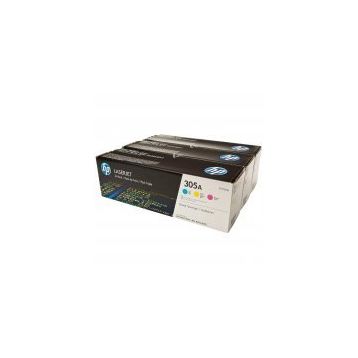 HP 305A Mavi-Kırmızı-Sarı CF370AM CE411A-CE412A-CE413A 3'lü Takım Toner