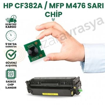 HP 312A-CF382A Sarı Toner Chip